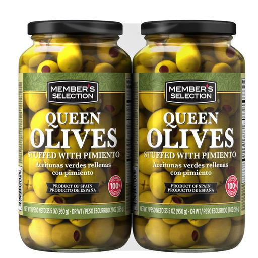 [057581] Aceitunas Verdes Rellenas Con Pimiento Members Selection 2 Unidades 1900Gr