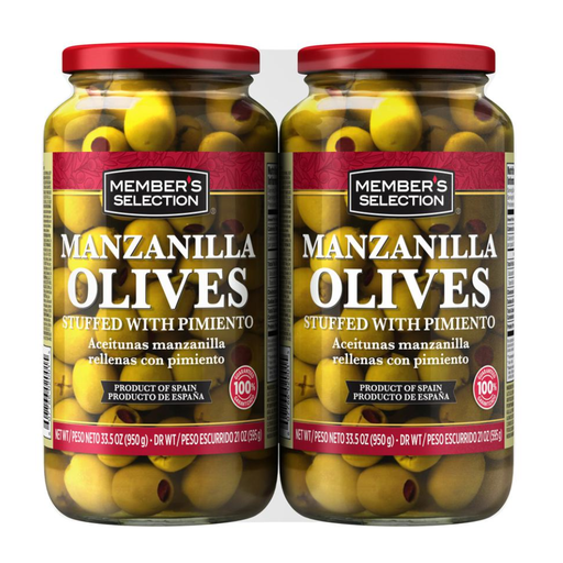 [057587] Aceitunas Manzanilla Rellenas Con Pimiento Members Selection 2 Unidades 1900Gr