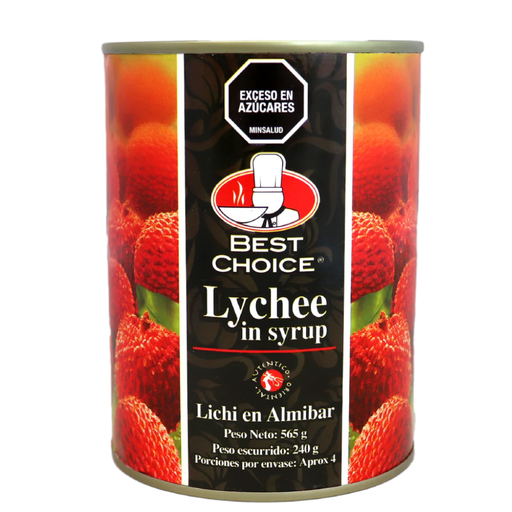 [057714] Lychees En Almibar Best Choice 565Gr