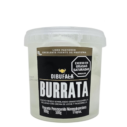[057595] Queso  Dibufala Burrata Relleno Con Queso Crema Y Mozzarella 980Gr