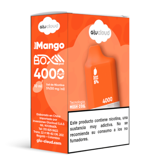 [057604] Boxpod Capsula Glucloud Mango 400 Puff 50Ml