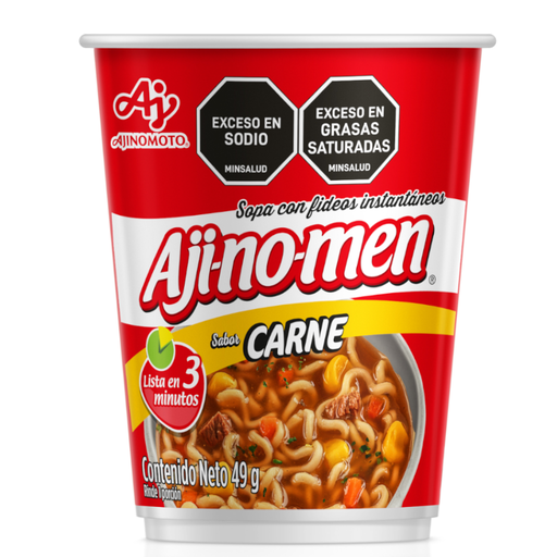 [057611] Sopa Fideos Ajinomen Carne Vaso 49Gr