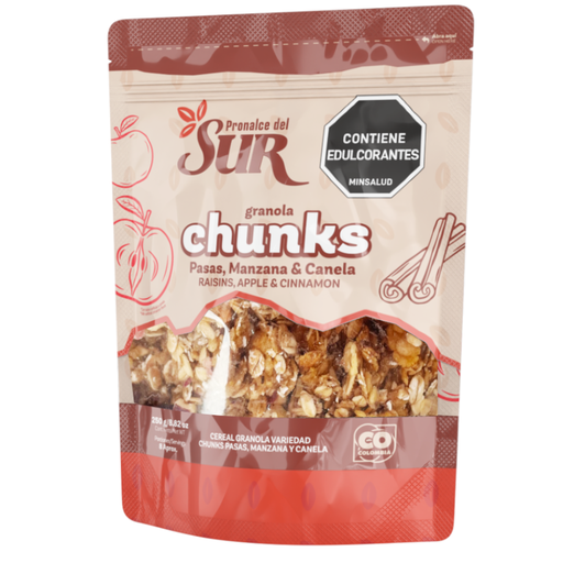 [057631] Granola Chunks Pasas Manzana Y Canela  Pronalce Del Sur 250Gr