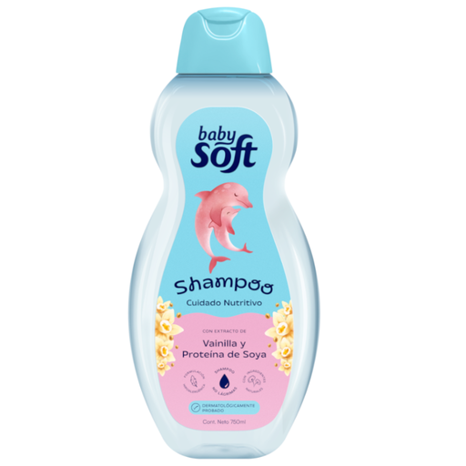 [011521] Shampoo Baby Soft Cuidado Nutritivo Vainilla Y Proteína De Soya 750Ml