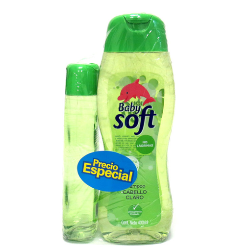 [014713] Shampoo Baby Soft Cabello Claro 400Ml + 200Ml Precio Especial