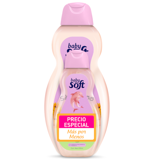 [014714] Shampoo Baby Soft Cuidado Delicado 400Ml + 200Ml Precio Especial