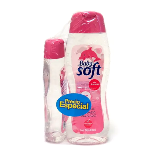 [014714] Shampoo Baby Soft Cuidado Delicado 400Ml + 200Ml Precio Especial
