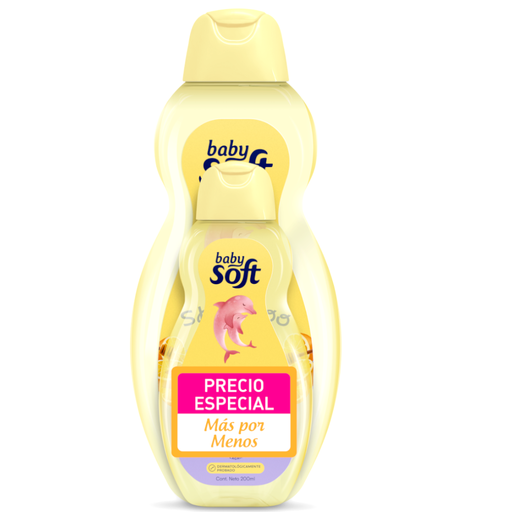 [020516] Shampoo Baby Soft Cabello Docil Y Sin Nudos  400Ml + 200Ml Precio Especial