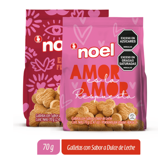 [057652] Galletas Noel Sabor Dulce De Leche Bolsa 1 Unidad Bolsa 70Gr