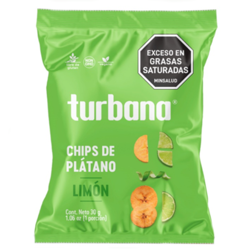 [057674] Plátano Limón Chips Turbana 95Gr