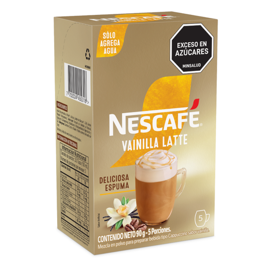 [057677] Nescafé Vainilla Latte 90Gr 5 Unidades