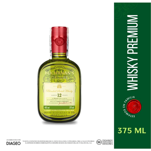 [008182] Whisky Premium Buchanans 12 Años 375Ml