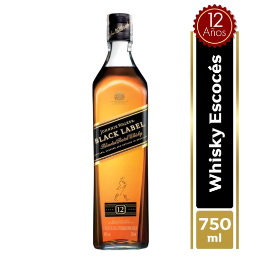 [008176] Whisky Premium Johnnie Walker Sello Negro  750Ml
