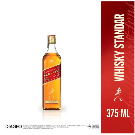 [008178] Whisky Red Label Johnnie Walker Sello Rojo  375Ml
