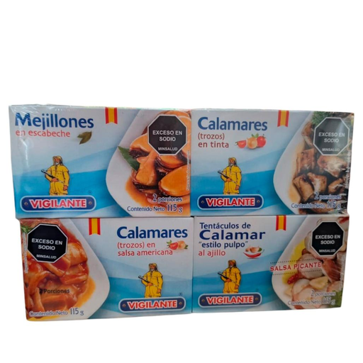 [057775] Mix De Mariscos Vigilante 4 Unidades 115Gr