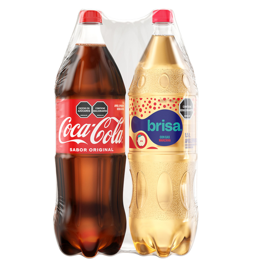 [057786] Coca Cola  1.5L + Agua Brisa Con Gas Manzana 1.5L