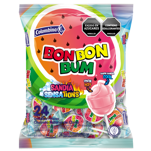 [057810] Bon Bon Bum Sandía Sensations 24 Unidades 432Gr