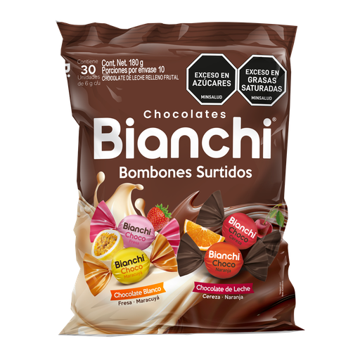 [057833] Bombones Bianchi Choco Sabores Surtidos 30 Unidades 180Gr