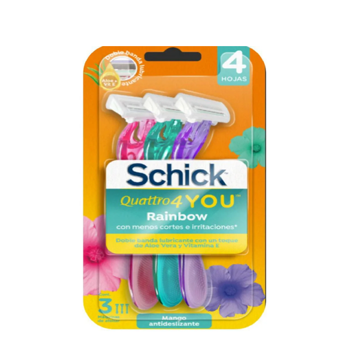 [057903] Máquina De Afeitar  Schick Quattro4 You 3 Unidades