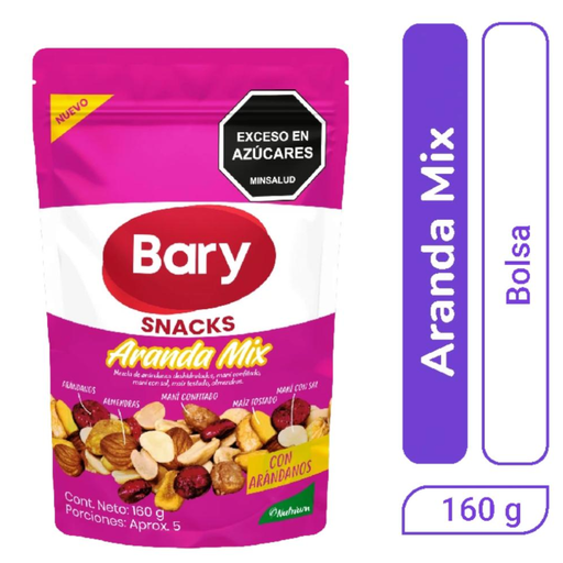 [057919] Snacks Aranda Mix Bary Doypack 160Gr