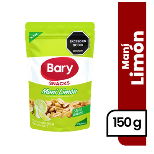 [057920] Snacks Maní Limón Bary Doypack 150Gr