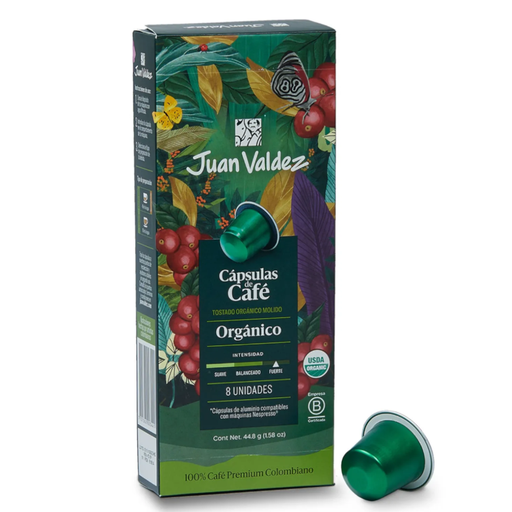 [057940] Café Juan Valdez Orgánico Cápsulas De Café 8 Unidades 44.8Gr