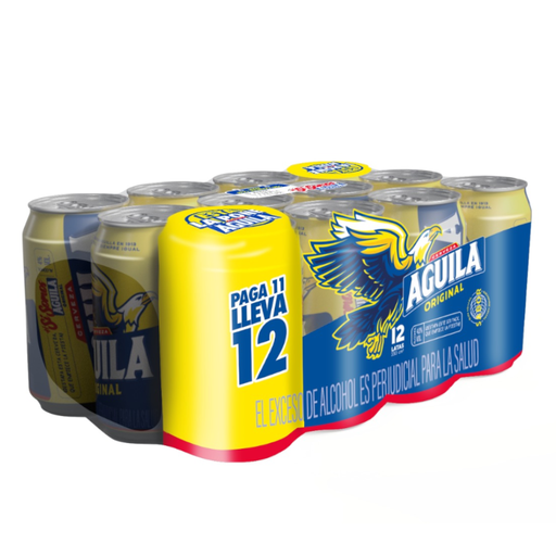 [057966] Cerveza Aguila Lata 330Cc Paga 11 LLeva 12 Unidades
