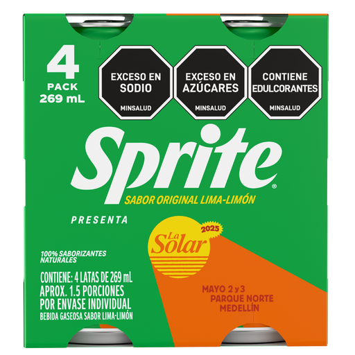[057973] Sprite Origina Lata 4 Unidades 269Ml