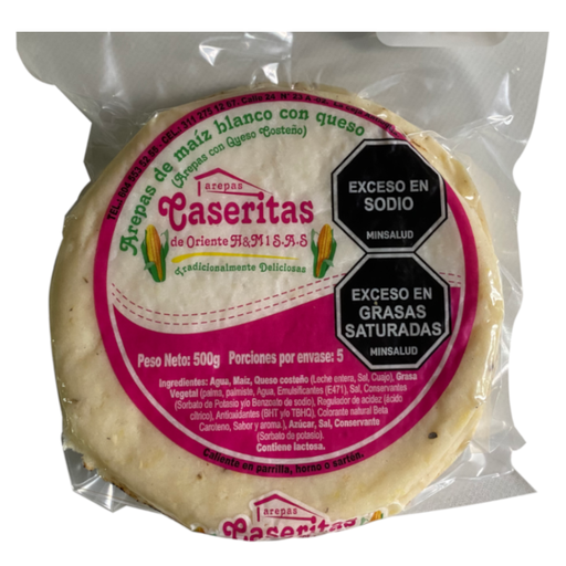 [057979] Arepa De Queso Caseritas De Oriente H&M 5 Unidades 500Gr