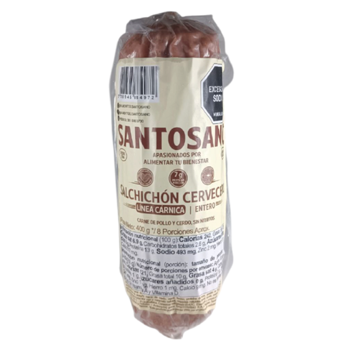 [057983] Salchichón Cervecero Entero Santosano 400Gr