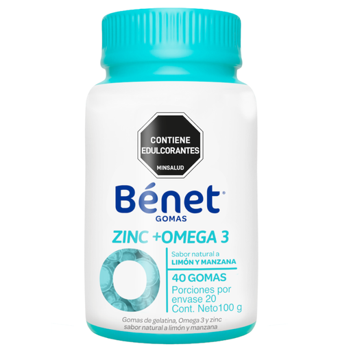 [058005] Gomas Bénet Zinc + Omega3 40 Gomas 100Gr