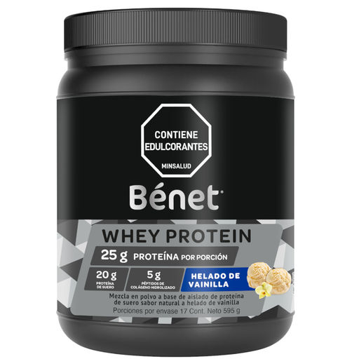 [058006] Proteina De Suero Bénet Sabor Helado De Vainilla 595Gr