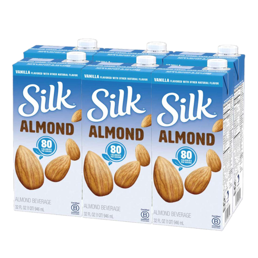 [058007] Bebida  Almendras Silk Vainilla Tetrapak 6 Unidades 946Ml