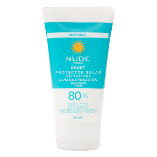 [058019] Protector Solar Nude Sport Liviana Sensación Spf 80 Crema 40Ml