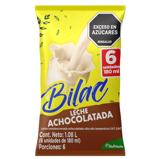 [058020] Leche Achocolatada Bilac 180Ml 6 Unidades