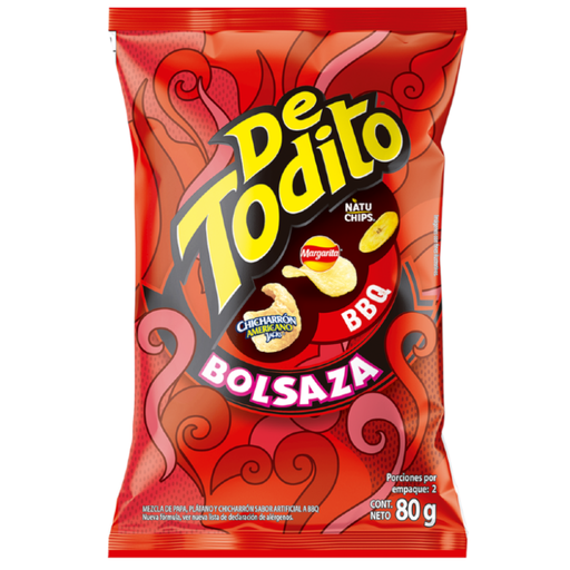 [058044] De Todito BBQ Bolsaza 80Gr