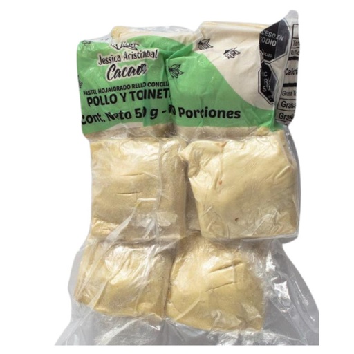 [058046] Pastel Pollo Y Tocineta Cacaos 10 Unidades 500Gr