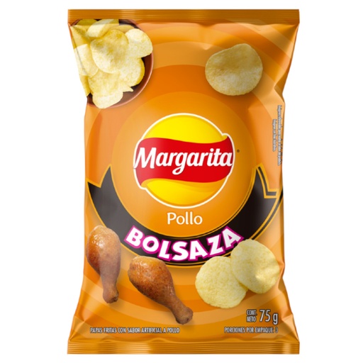 [058057] Papas Pollo Margarita Bolsaza 75Gr