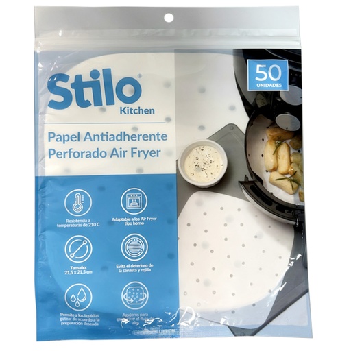 [058062] Papel Antiadherente Air Fryer Stilo 30 Unidades