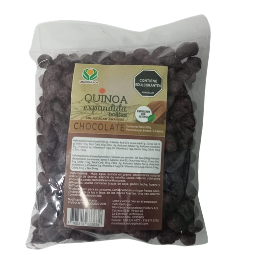 [058064] Cereal  Quinua Expandida Chocolate Montesol 100Gr