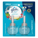 Ambientador Glade Aceites Naturales Paraíso Azul Repuesto 2 Unidades 42Ml