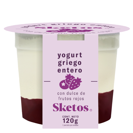 [058156] Yogurt Griego Sketos Frutos Rojos 120Gr