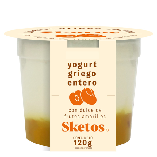 [058157] Yogurt Griego Sketos Frutos Amarillos 120Gr