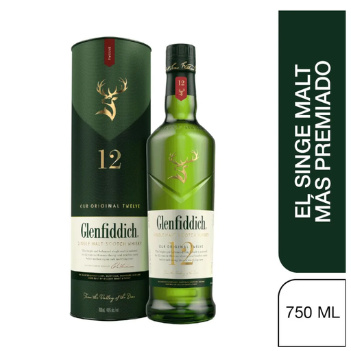 [058164] Whisky Glenfiddich 12 Años 750Ml