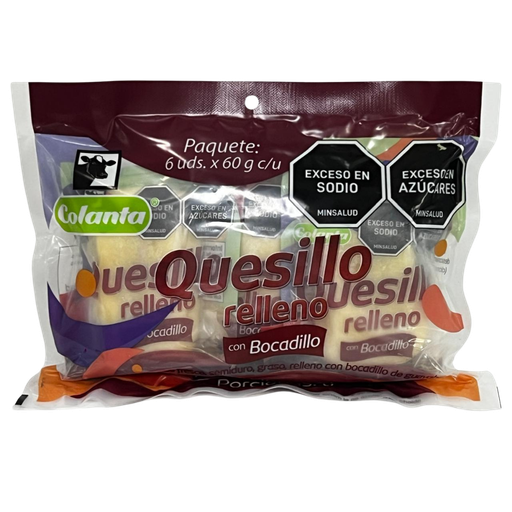 [058207] Quesillo Relleno Con Bocadillo Colanta 60Gr 6 Unidades