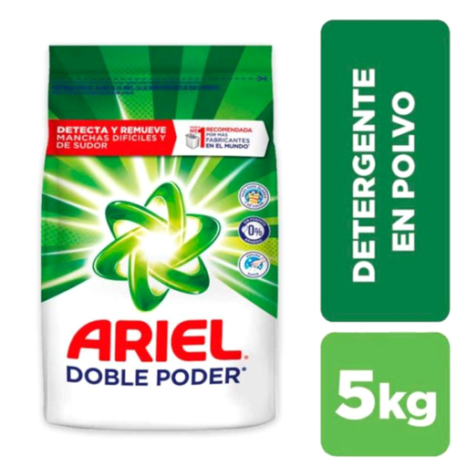 [058210] Detergente Polvo Ariel Doble  Poder 5Kg