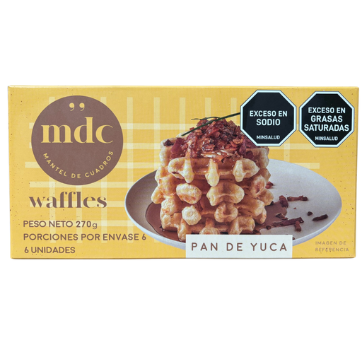 [058223] Waffles Pan De Yuca Mantel De Cuadros mdc 6 Unidades 270Gr