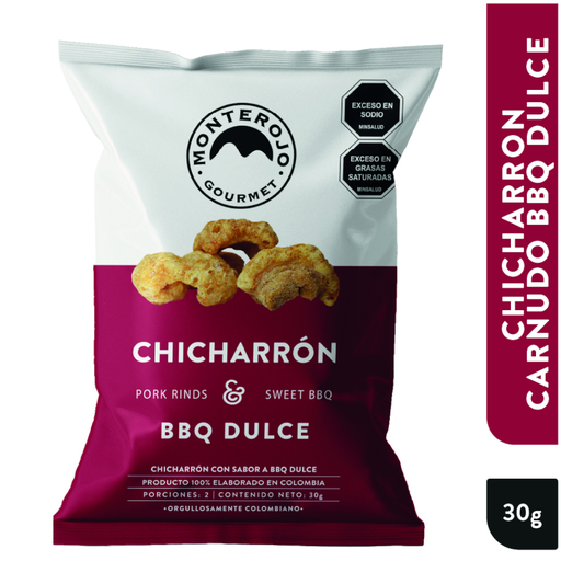 [058236] Chicharrón BBQ Dulce Monterojo Gourmet  30Gr