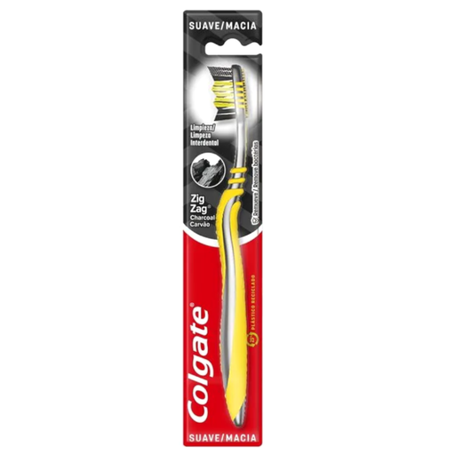 [058255] Cepillo Dental Colgate Zig Zag Carbón Suave