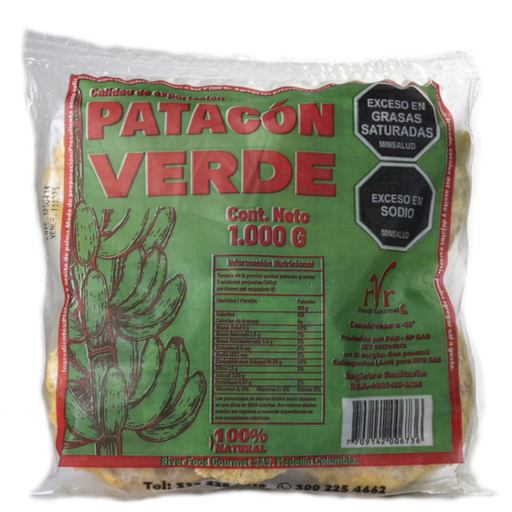 [058258] Patacón Verde River Food 1000Gr